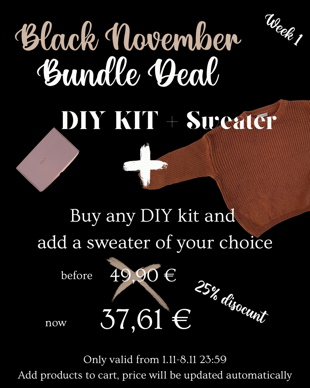 DIY Kit - Blomster bogstav