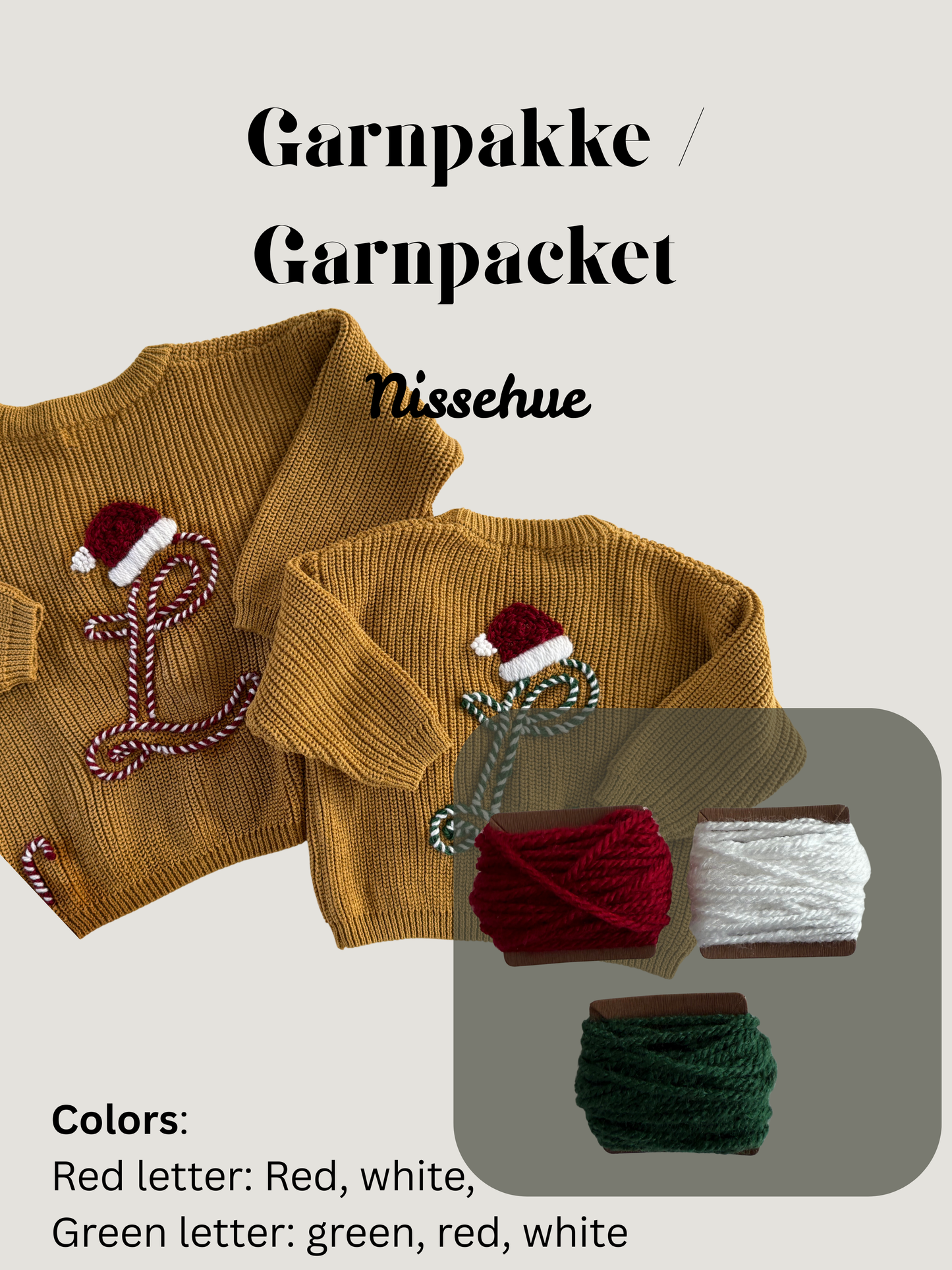 Garnpakke - Nissehue
